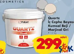POLİSAN QUARTZ İÇ CEPHE BOYASI KUMSAL BEJİ / MARJİNAL GRİ 10 KG POLİSAN QUARTZ İÇ CEPHE BOYASI KUMSAL BEJİ / MARJİNAL GRİ 10 KG